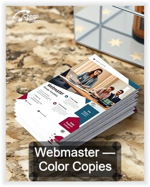 Webmaster business card design sample