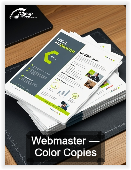 Webmaster business card design sample