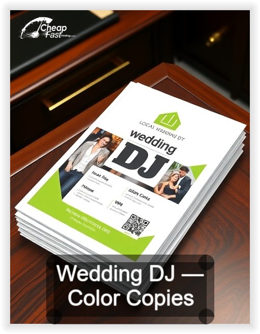 Wedding Dj business card design sample