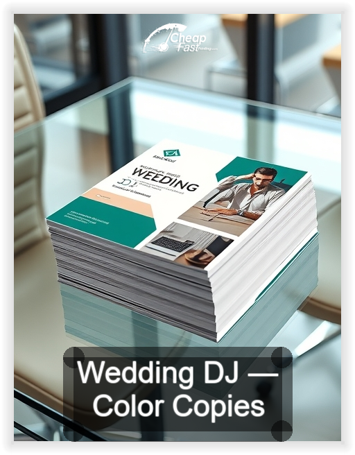 Wedding Dj business card design sample