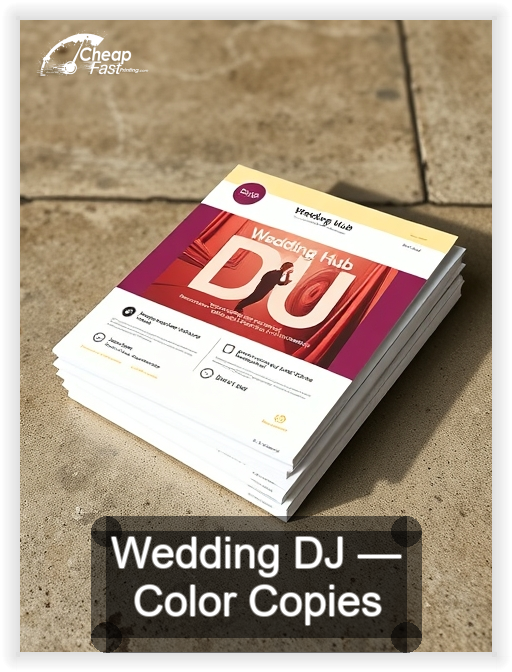 Wedding Dj business card design sample