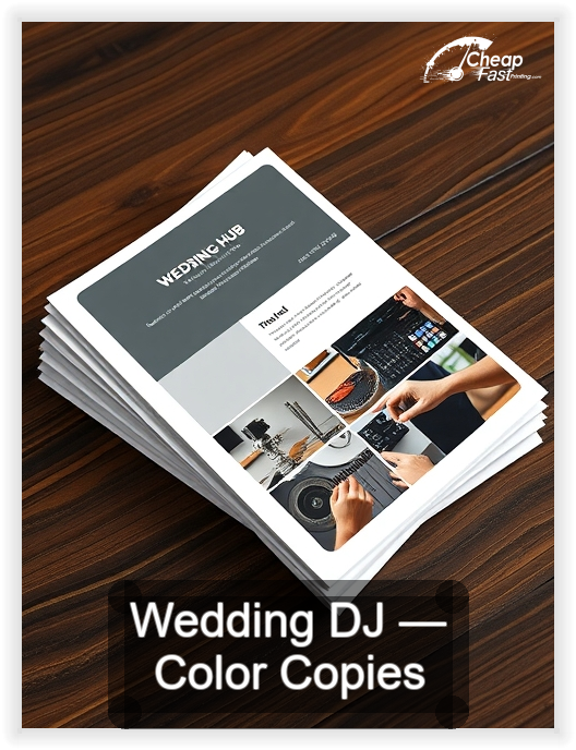 Wedding Dj business card design sample