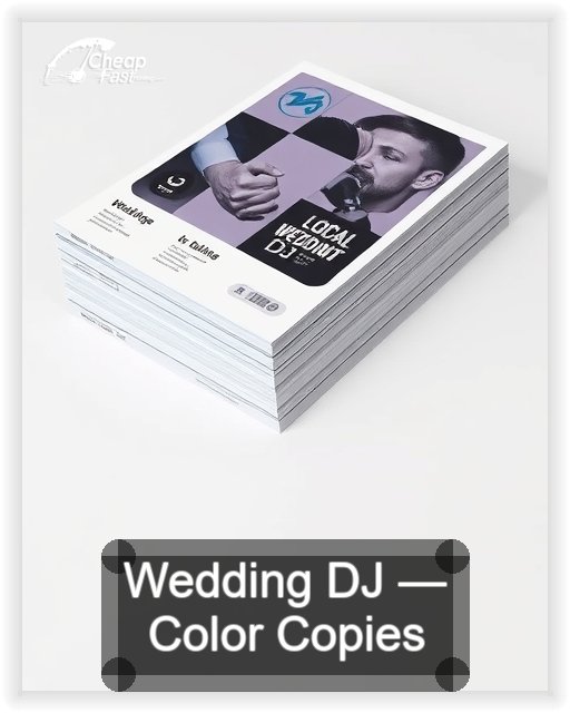 Wedding Dj business card design sample