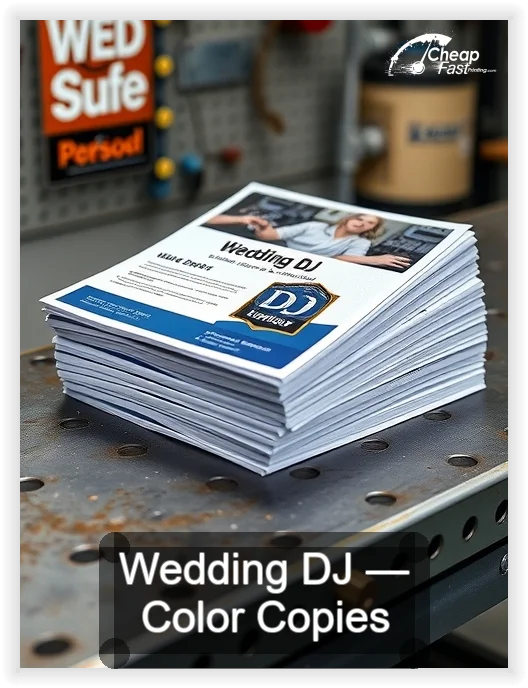 Wedding Dj business card design sample