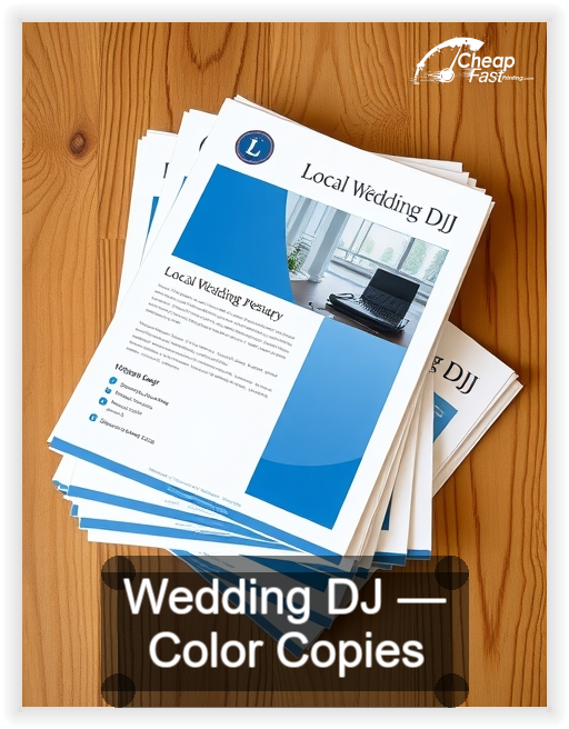 Wedding Dj business card design sample