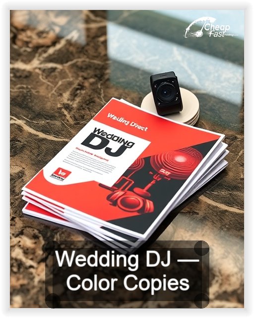Wedding Dj business card design sample