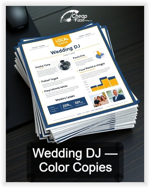 Wedding Dj business card design sample
