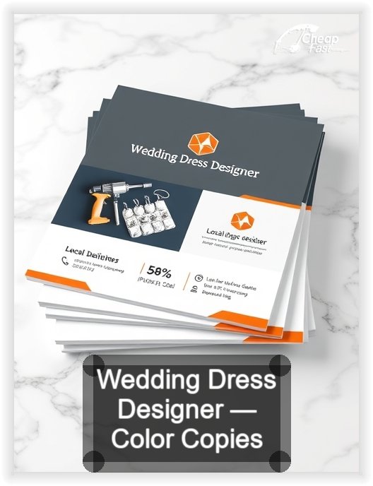 Wedding Dress Designer business card design sample