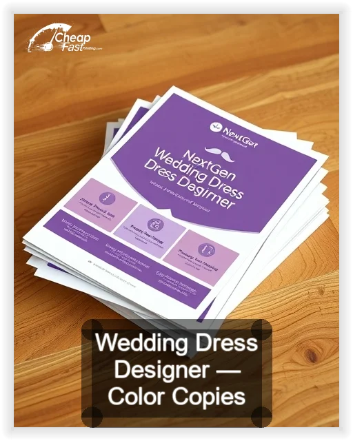 Wedding Dress Designer business card design sample