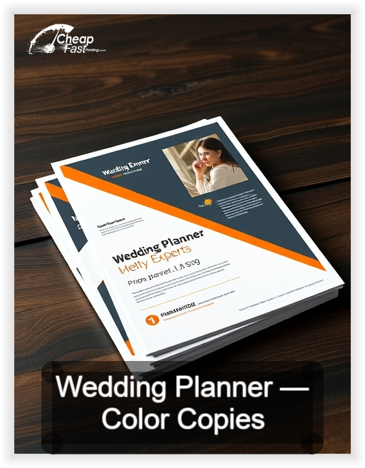 Wedding Planner business card design sample