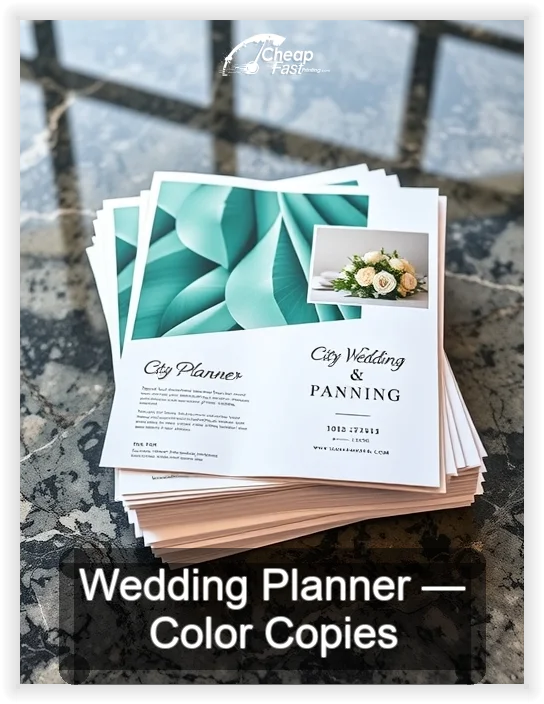 Wedding Planner business card design sample