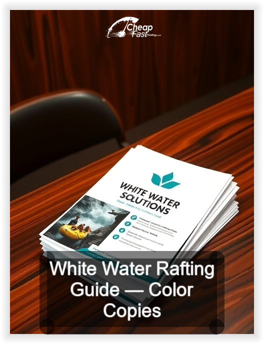 White Water Rafting Guide business card design sample