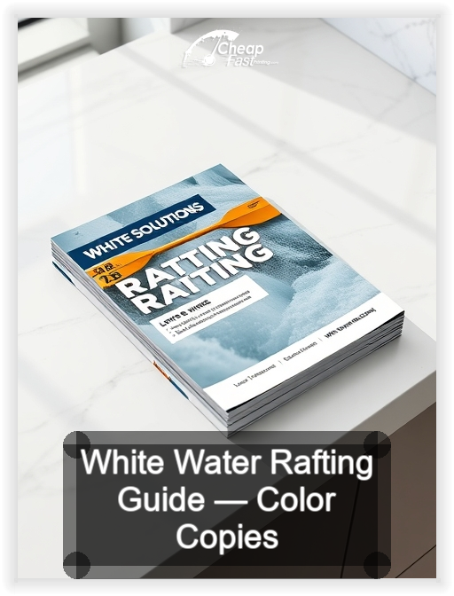 White Water Rafting Guide business card design sample