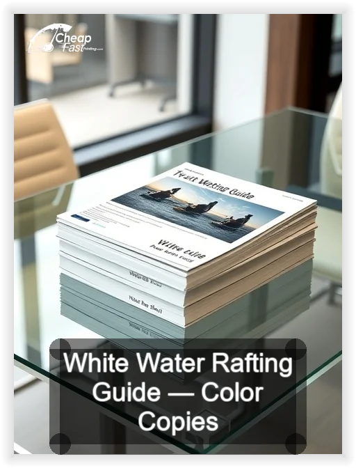 White Water Rafting Guide business card design sample