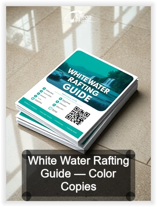 White Water Rafting Guide business card design sample