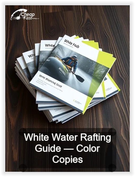 White Water Rafting Guide business card design sample