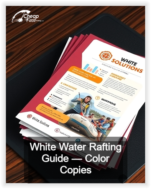 White Water Rafting Guide business card design sample