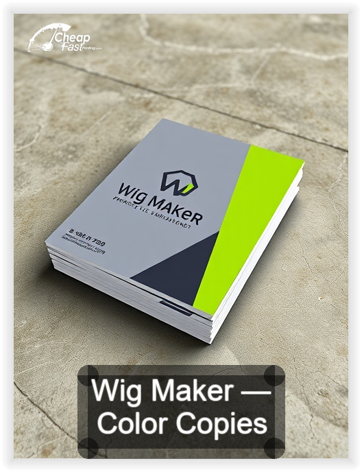 Wig Maker business card design sample
