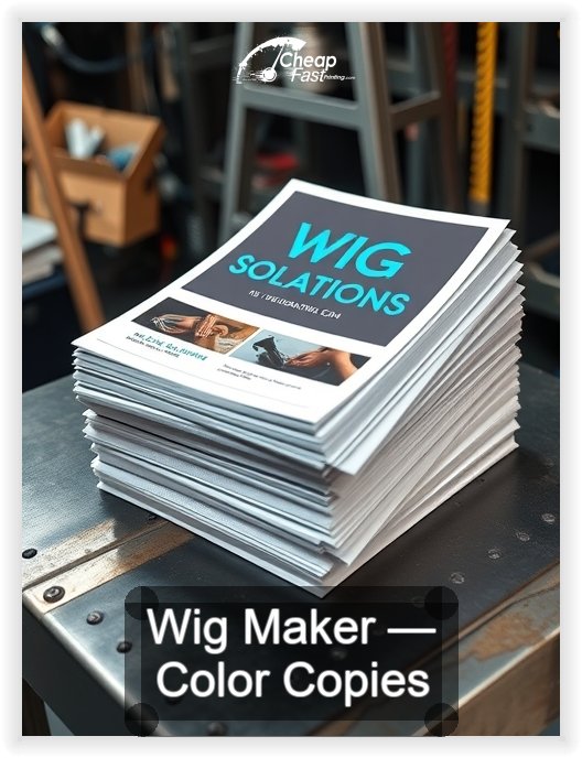 Wig Maker business card design sample
