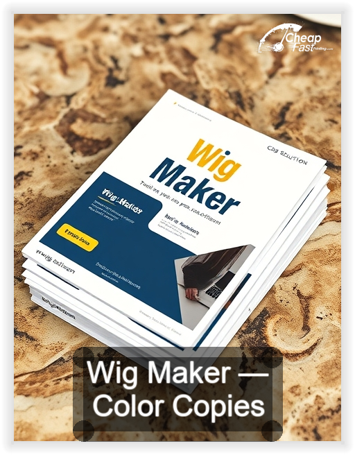 Wig Maker business card design sample