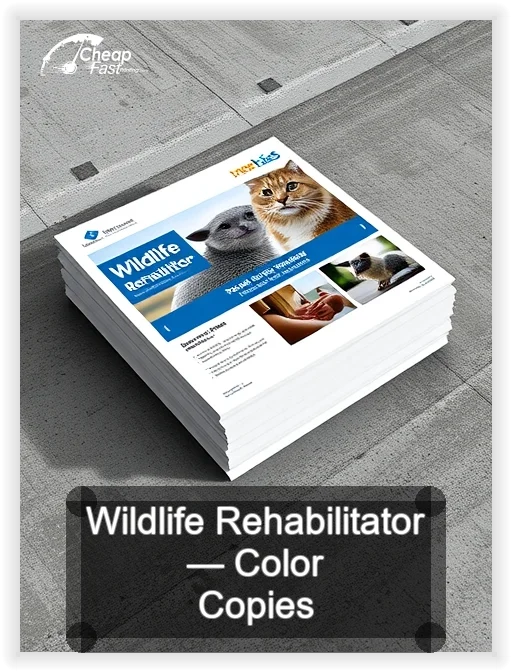 Wildlife Rehabilitator business card design sample