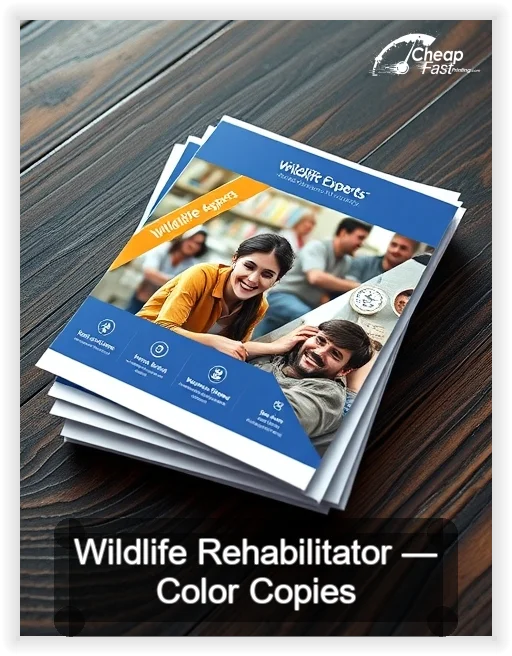 Wildlife Rehabilitator business card design sample