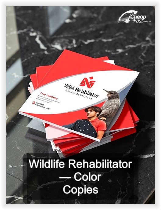 Wildlife Rehabilitator business card design sample