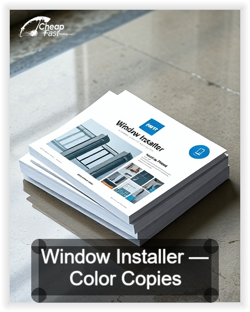 Window Installer business card design sample