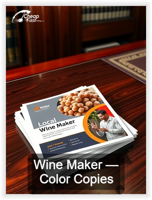 Wine Maker business card design sample
