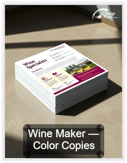 Wine Maker business card design sample