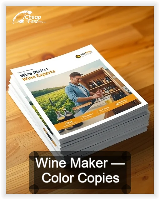 Wine Maker business card design sample
