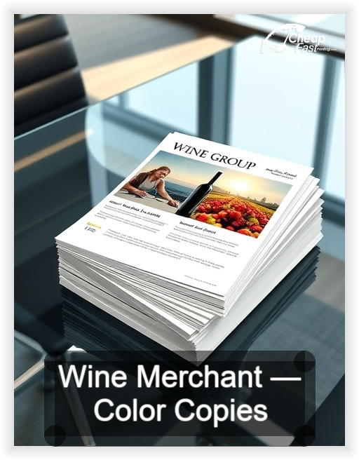 Wine Merchant business card design sample