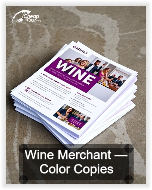 Wine Merchant business card design sample