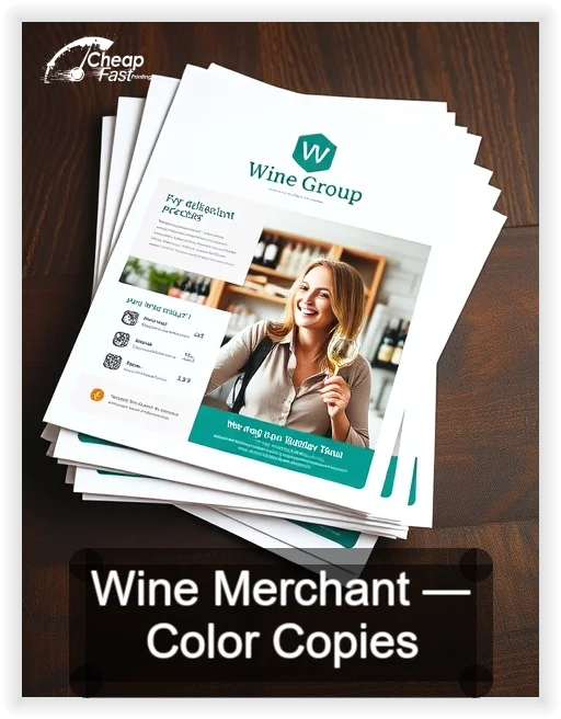 Wine Merchant business card design sample