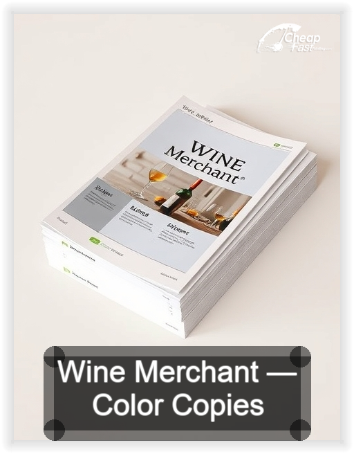 Wine Merchant business card design sample