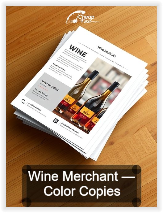 Wine Merchant business card design sample