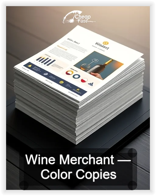 Wine Merchant business card design sample