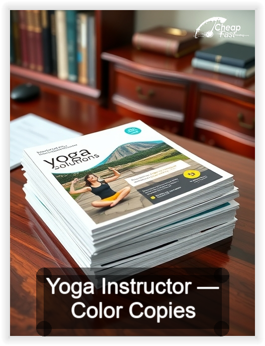 Yoga Instructor business card design sample