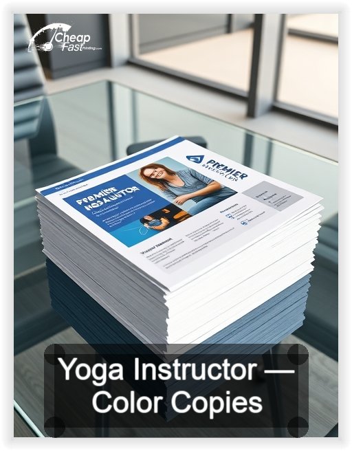 Yoga Instructor business card design sample