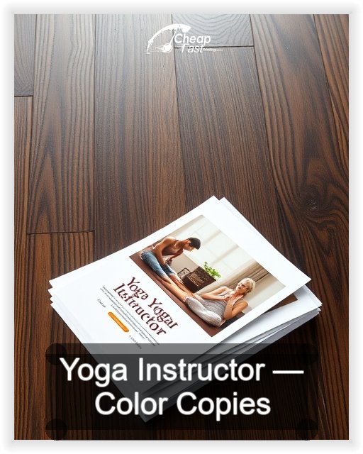 Yoga Instructor business card design sample
