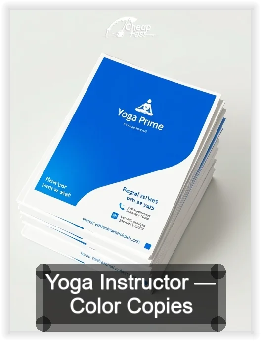 Yoga Instructor business card design sample