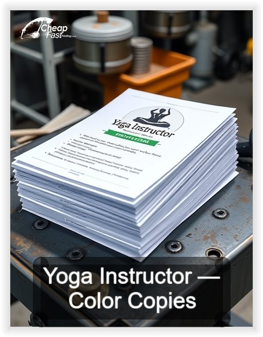 Yoga Instructor business card design sample