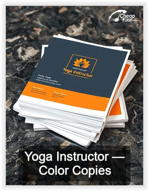 Yoga Instructor business card design sample