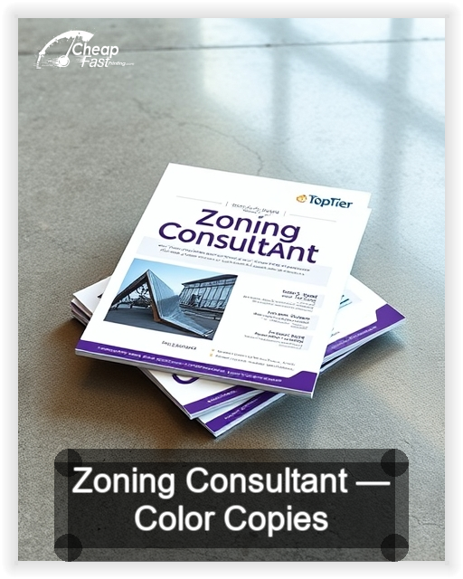 Zoning Consultant business card design sample