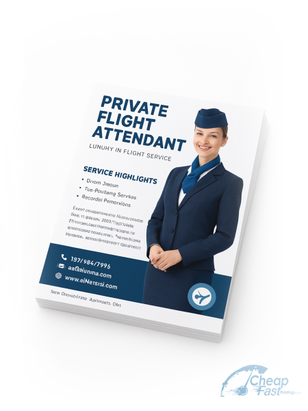 100 Flight Attendant Private Color Copies