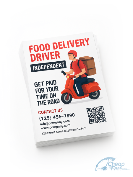 250 Food Delivery Driver Independent Color Copies