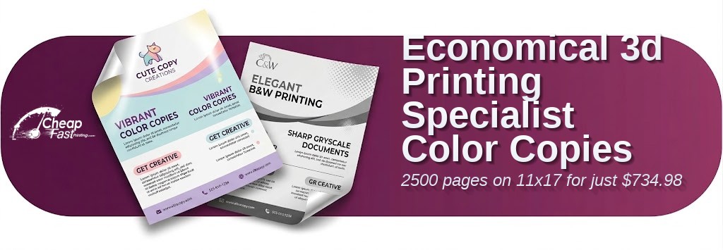 Color copies for 3d Printing Specialist