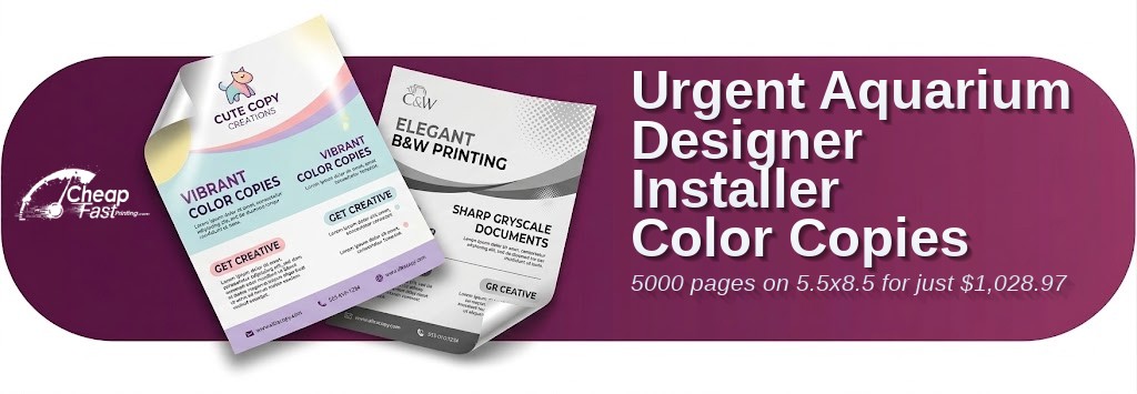 Color copies for Aquarium Designer Installer