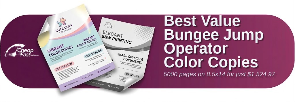 Color copies for Bungee Jump Operator