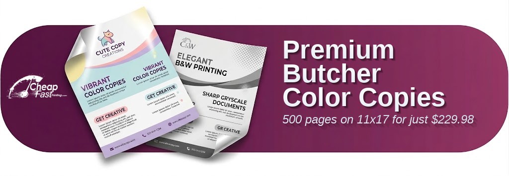 Color copies for Butcher